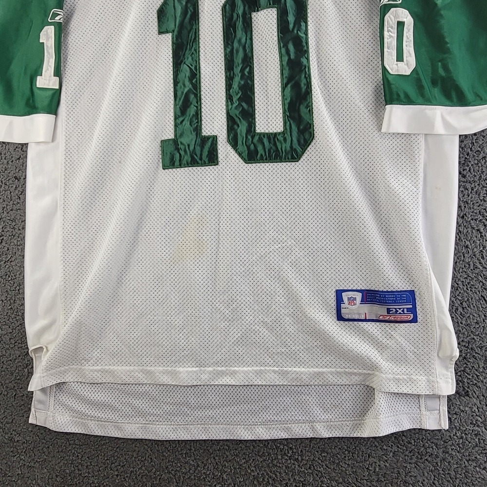 Vintage Reebok New York Jets Jersey White Green Mens 2XL Chad Pennington #10 NFL - Picture 7 of 13